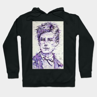 ARTHUR RIMBAUD watercolor and ink portrait Hoodie